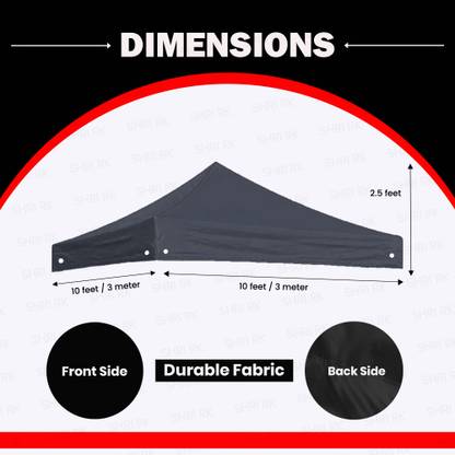 Shri R K 10X10 ft Gazebo Replacement Top Cover Fabric Gazebo