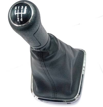 LAKSHMINARAYAN SALES Leather Gear knob with, Leather Gear lever boot Polo Gear Knob