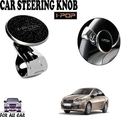 ROYAL AUTO MART Metal, Plastic Car Steering Knob