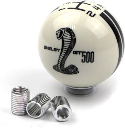 LAVITRA Car Gear Shift Knob 5 Speed Cobra Logo Manual Handle Ball Gear Knob