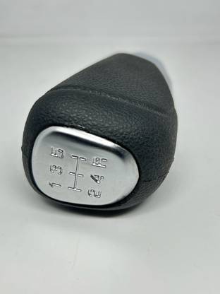 SNTP OGL QUALITY, Gear Lever Knob For Mahindra Kuv 100 AMT, Black With Chrome Gear Knob