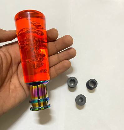 Auto MT 15CM RED Manual Crystal Bubble Gear Shift Knob Sporty Handle Gear Shift Knob Gear Knob