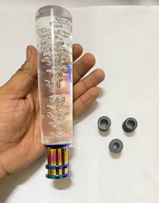 Auto MT 20CM White Manual Crystal Bubble Gear Shift Knob Sporty Handle Gear Shift Knob Gear Knob