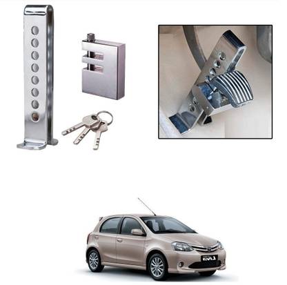 ENEMYT Stainless Steel Pedal Lock Rod or for Brake Clutch for Etios Liva Gear Lock