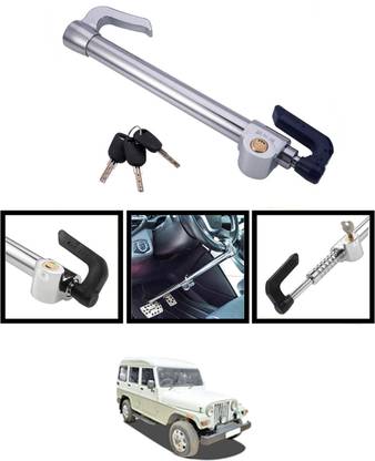 RKPSP Anti-Theft Heavy Duty Car Steering Wheel Lock with Clutch Brake Pedal Lock 183 Gear Lock
