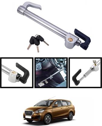 RKPSP Anti-Theft Heavy Duty Car Steering Wheel Lock with Clutch Brake Pedal Lock 118 Gear Lock