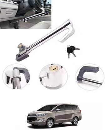 monolive Heavy Duty Double Protection Stainless Steering wheel lock with 3 keys 152 Gear Lock
