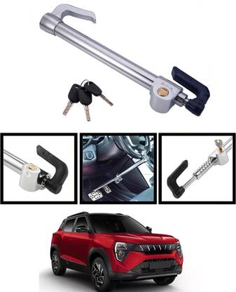 RKPSP Anti-Theft Heavy Duty Car Steering Wheel Lock with Clutch Brake Pedal Lock 324 Gear Lock