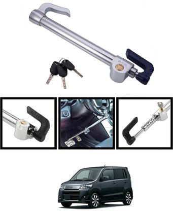 RKPSP Anti-Theft Heavy Duty Car Steering Wheel Lock with Clutch Brake Pedal Lock 302 Gear Lock