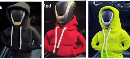Urban Rod Car Gear Knob Hoodie Red, Black & Neon Green Gear Shift Collar
