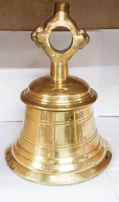 bhawani Bhawani pure Brass tokar 5 kg size pital mandir ghanta 20x20x25 cm Brass Pooja Bell