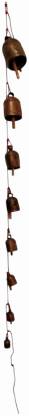 Vandana Collection Metal Bell Wind Chimes, 8 Bells String, Traditional Design, Indoor Decor Iron Pooja Bell