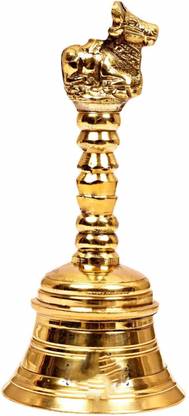 UAPAN Brass Bell Nandi-4" Brass Pooja Bell
