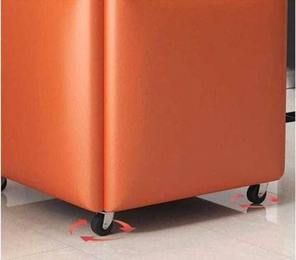 Ritesh 5 in 1 PU Leather Seating Cube with Swivel Casters Stackable Chair