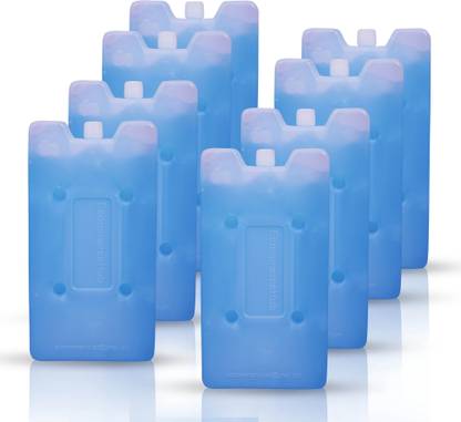 Ecommercehub 08 PCS Ice Packs for Cooler, Reusable,Cools Faster Than Ice Beverage/Cold Items Transports & Cooler Accessories