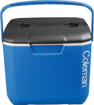 COLEMAN 30Qt Excursion Ice Box, 28L, large ice box holds 38 cans and 2L bottles upright, blue