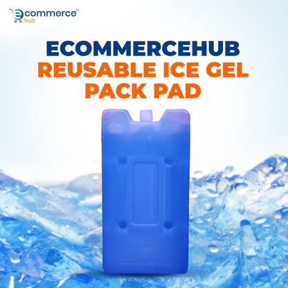 Ecommercehub Reusable Ice Gel Pack, Sealed & Leak Proof Ice Cooler Pad For Multipurpose Use For Pain Relief, Hot & Cold Use, Cold Transport & Multipurpose Use ice pad