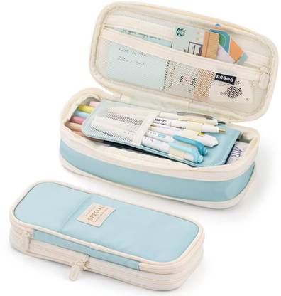 Dajienterprise Nylon Large Capacity Pencil Case Geometry Box
