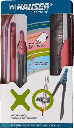 Hauser XO Mathematical Drawing Instrument Geometry Box