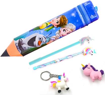 Chama 2023 Pencil Shape Pouch Combo For Your Kids Geometry Box