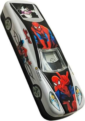 NAVDEEP COLLECTION Spider Man CAR SHAPE PENCIL BOX Geometry Box