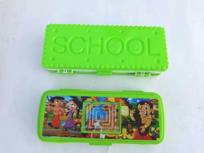 Turtulsgroup Kids School Plastic Geometry Box Pack of-2 Geometry Box
