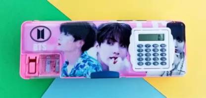 Extraposh BTS Calculator Geometry|magnetic double sided open| Random Design & Color| Geometry Box