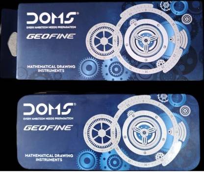 DOMS Geo Fine l Mathematical Drawing Instrument l Pack of 2 Geometry Box