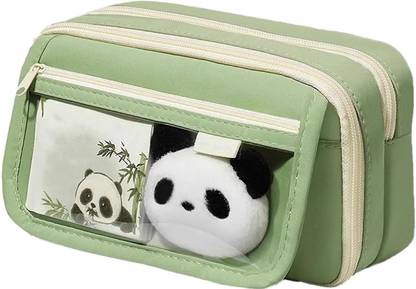 Akvanar panda Pencil pouch Large Capacity School Pouch Bag Pouch Pencil Geometry Box
