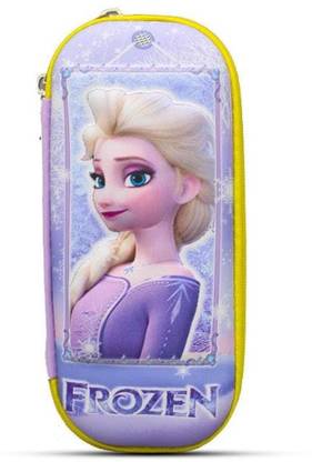 AARNASHOPPE FROZEN ANNA ELSA HARDTOP EVA PEN PENCIL STATIONERY MULTIPURPOSE POUCH SMIGGLE Geometry Box