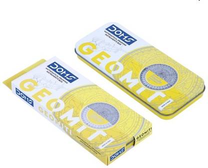 DOMS GEOMITI GEOMETRY BOX | WITH EXTENDER | 2 BOXES | BOX COLOUR MAY VARY | Geometry Box
