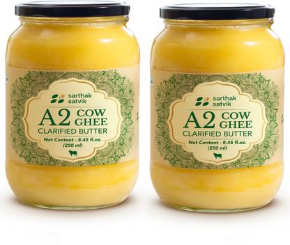 Sarthak Satvik A2 Cow Ghee Ghee Glass Bottle
