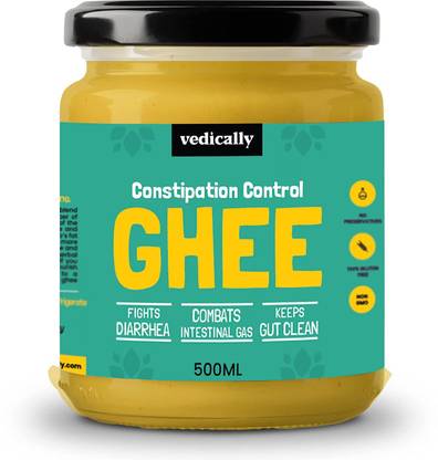 Vedically Constipation Control Ghee Certified Desi Cow Ghee Ghee Glass Bottle