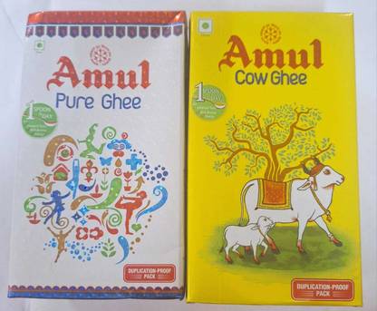 Amul Pure and Cow Ghee | Tetrapack