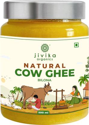 jivika naturals Natural Cow Ghee 500ml Ghee Plastic Bottle