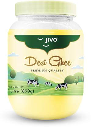 JIVO Desi Ghee 100% Pure, Natural & Healthy 1 kg Plastic Bottle