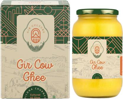 GIR CULTURE A2 Desi Gir Cow Ghee | Bilona Method | Premium Quality Ghee | Pure & Handmade Ghee Glass Bottle