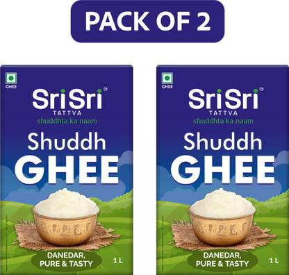 Sri Sri Tattva Shuddh Ghee - Danedar, Pure & Tasty, Tetrapack