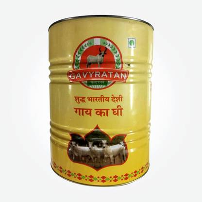 gavyratan Desi Cow Desi Ghee - 5 Litre Ghee Can