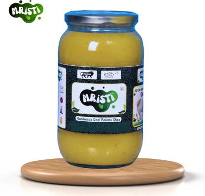 mristi A2 Cow Handmade Desi Ghee,Lab Certified,Belona Methood Ghee Glass Bottle