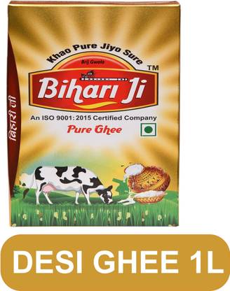 Bihari ji Desi ghee 1ltr tetra pack Ghee Tetrapack