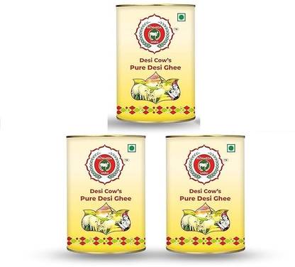 SHRI PATHMEDA Ghee Premium A2 Gir Cow Cultured Desi Ghee from Ghee Tin