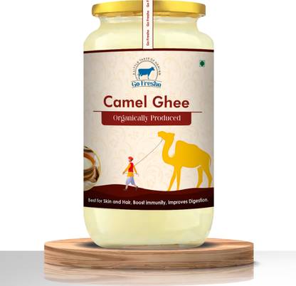 Go Fresho Desi Camel Ghee|Promotes Brain Health, Strong Immunity and Digestion Ghee Glass Bottle