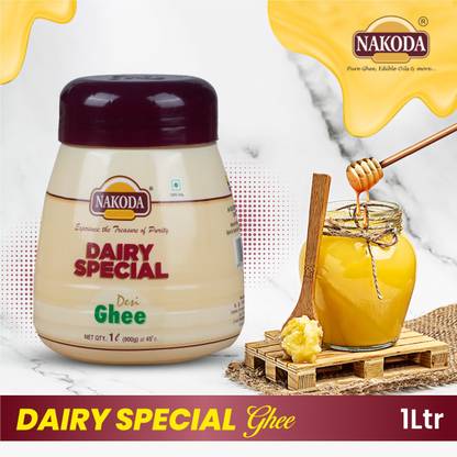 NAKODA Diary Special Desi Buffalo Ghee with Milk Fat | Ghee Plastic Bottle
