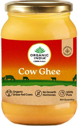 ORGANIC INDIA Pure Cow Ghee, , Lab tested on 600+ Parameters, Certified Organic Mason Jar
