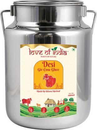 Love Of India Desi Vedic Gir Cow Ghee made by Bilona method Can