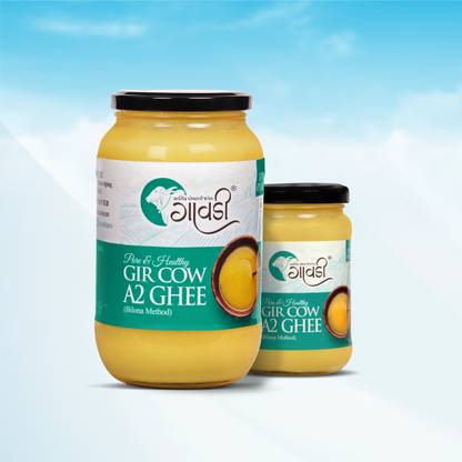 GAWDEE Gir Cow Premium A2|Grassfed, Cultured, Premium & Traditional Ghee Glass Bottle