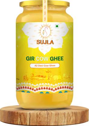 Sujla Gir Cow Pure Ghee | a2 Gir Cow ghee | Desi Ghee | Method Ghee Glass Bottle