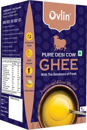 Ovlin Premium Desi Cow Ghee | Method From Curd |100% Pure & Natural Ghee Ghee Tetrapack