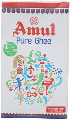 Amul Pure Ghee, 500g Tetra Pack Ghee Box